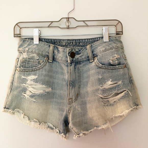 American Eagle Ripped Jean Shorts - Picture 1 of 2